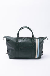 Sac de voyage en cuir 24H Le Mans Chris 48h vert vintage